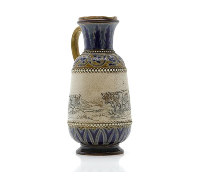 Lot 135 - A Doulton Lambeth stoneware ewer