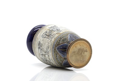 Lot 136 - A Doulton Lambeth stoneware vase