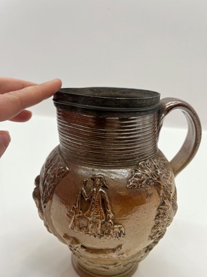 Lot 166 - A collection of salt-glazed stoneware items