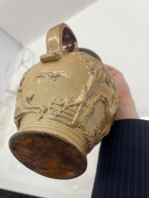 Lot 166 - A collection of salt-glazed stoneware items