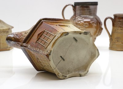 Lot 166 - A collection of salt-glazed stoneware items
