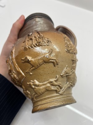 Lot 166 - A collection of salt-glazed stoneware items