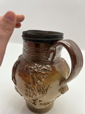 Lot 166 - A collection of salt-glazed stoneware items