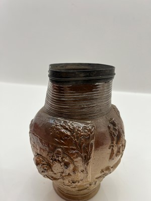 Lot 166 - A collection of salt-glazed stoneware items