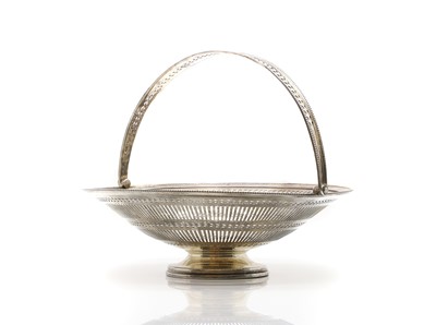 Lot 5 - A silver basket