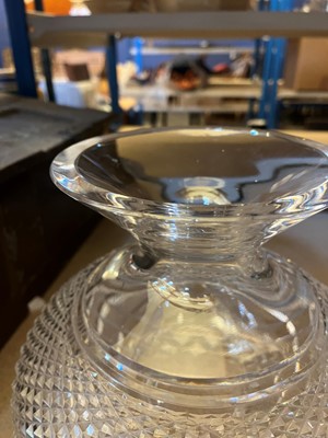 Lot 193 - A pair of Waterford Crystal glass 'Inishmaan' table lamps