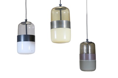 Lot 485 - A collection of three 'Futura' pendant lights