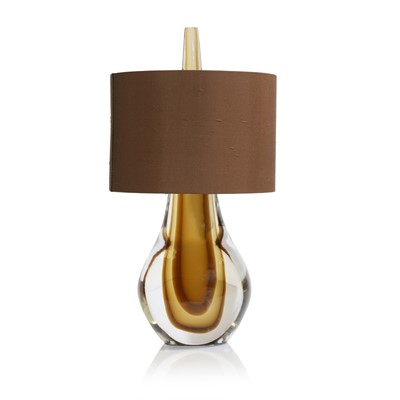 Lot 318 - A 'Wild Card' Murano glass table lamp