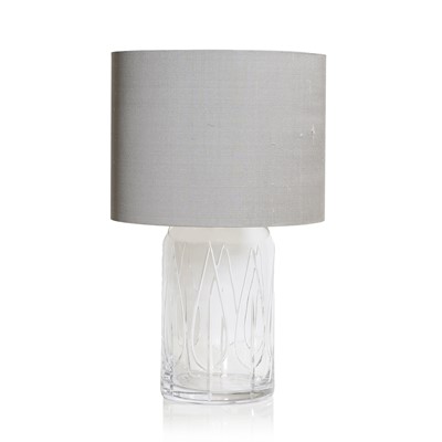 Lot 359 - A 'Forest' crystal glass table lamp