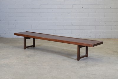 Lot 215 - A Norwegian 'Krobo' rosewood bench