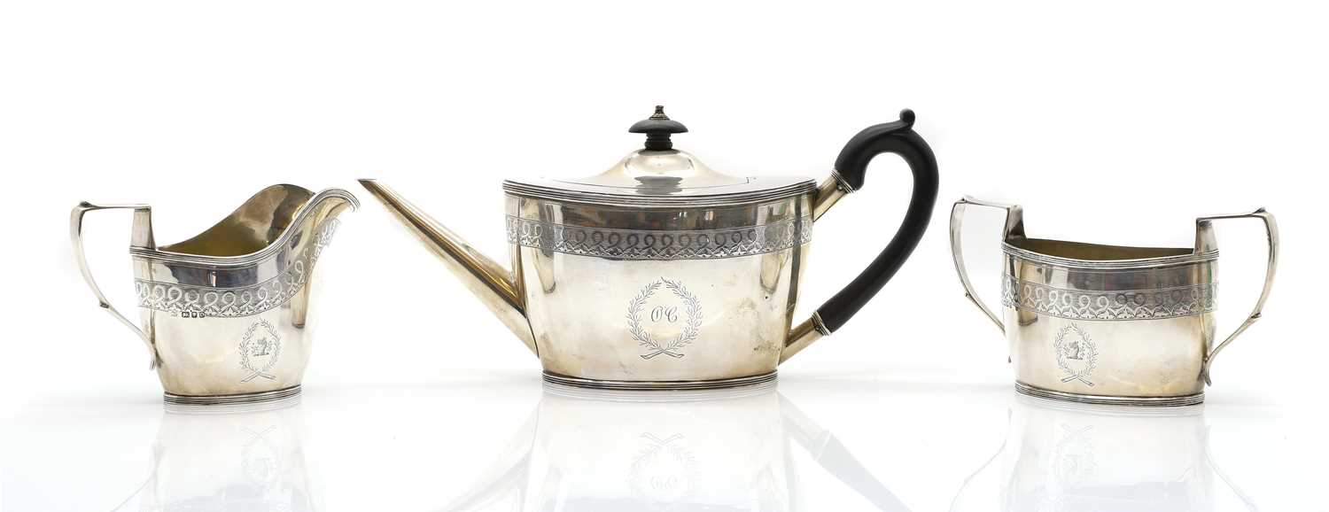 Lot 2 - A George VI silver tea service