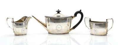 Lot 2 - A George VI silver tea service