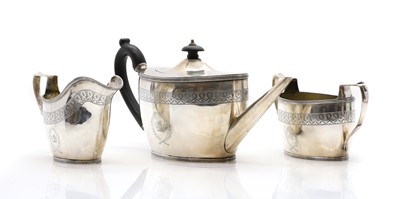 Lot 2 - A George VI silver tea service