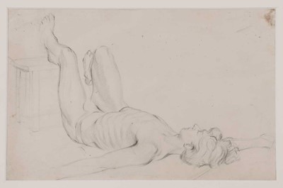 Lot 83 - Two life model studies of Quentin Crisp