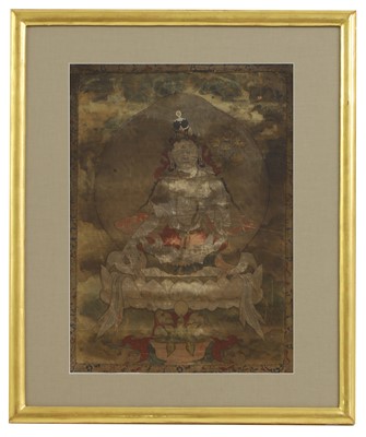 Lot 273 - A Tibetan thangka
