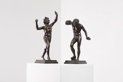 Lot 252 - A pair of grand tour bronze figures