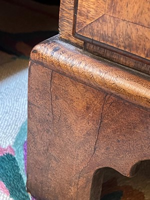 Lot 157 - A George I and later walnut chest of drawers