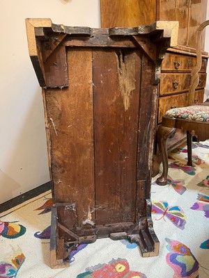 Lot 157 - A George I and later walnut chest of drawers