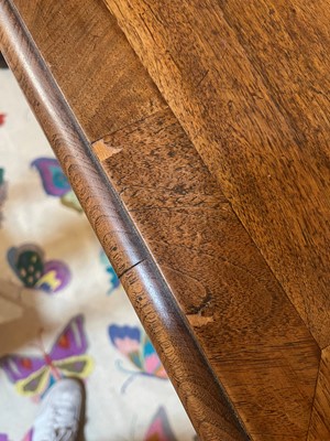 Lot 157 - A George I and later walnut chest of drawers