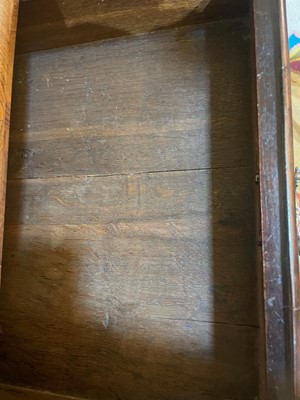 Lot 157 - A George I and later walnut chest of drawers