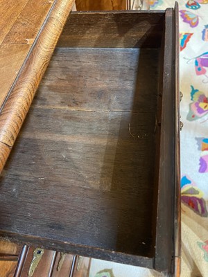 Lot 157 - A George I and later walnut chest of drawers