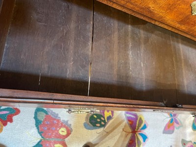 Lot 157 - A George I and later walnut chest of drawers