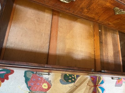 Lot 157 - A George I and later walnut chest of drawers