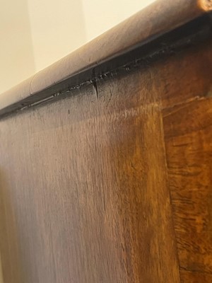 Lot 157 - A George I and later walnut chest of drawers