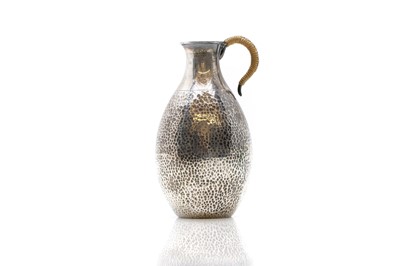 Lot 25 - A Japanese silver sake ewer