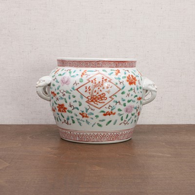 Lot 64 - A Chinese wucai jar