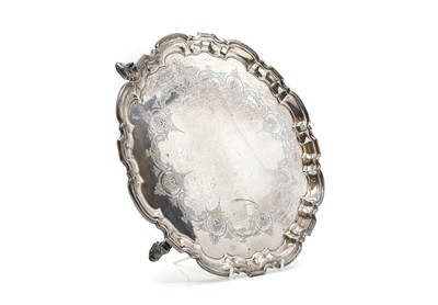 Lot 25 - A silver salver