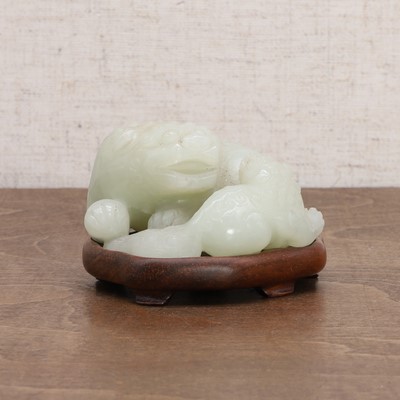 Lot 112 - A Chinese jade carving