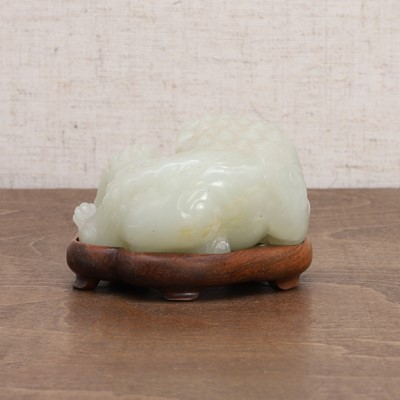 Lot 112 - A Chinese jade carving