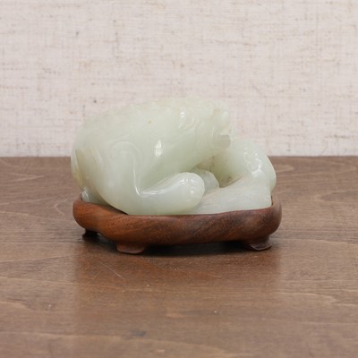 Lot 112 - A Chinese jade carving
