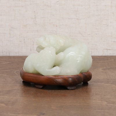 Lot 112 - A Chinese jade carving