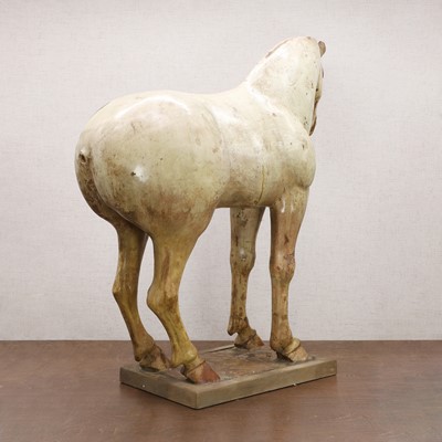 Lot 8 - A Chinese sancai-glazed pottery horse