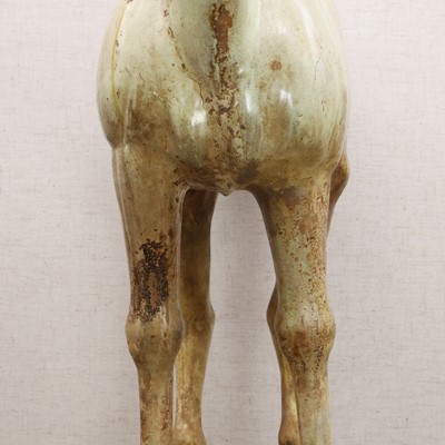 Lot 8 - A Chinese sancai-glazed pottery horse
