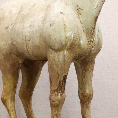Lot 8 - A Chinese sancai-glazed pottery horse