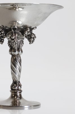Lot 225 - A Danish Georg Jensen sterling silver tazza