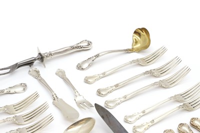 Lot 29 - A Gorham Sterling silver 'Chantilly' pattern flatware service