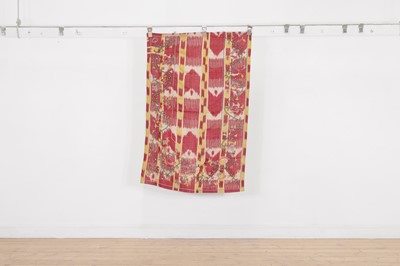 Lot 309 - A silk ikat panel