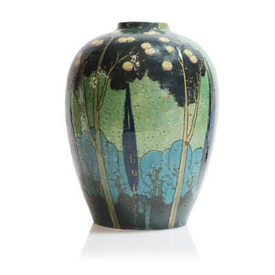 Lot 45 - A Royal Doulton barbotine ware vase