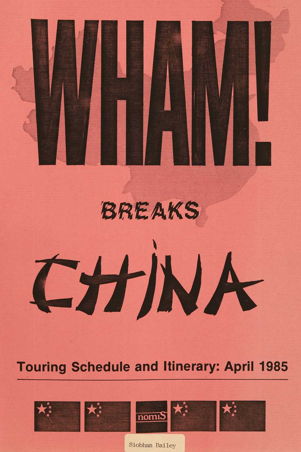 Lot 10 - 'Wham! Breaks China'