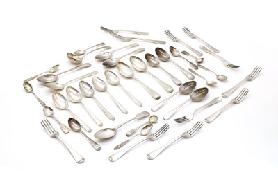 Lot 82 - A collection of silver flatware