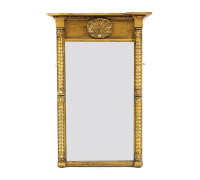 Lot 383 - A Regency gilt pier mirror