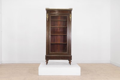 Lot 153 - A Directoire-style mahogany and brass vitrine