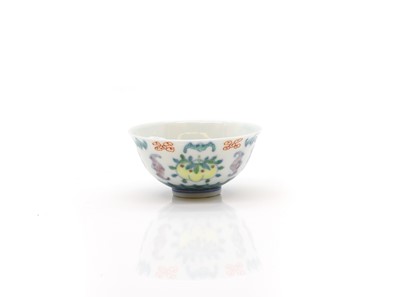 Lot 213 - A Chinese doucai tea bowl