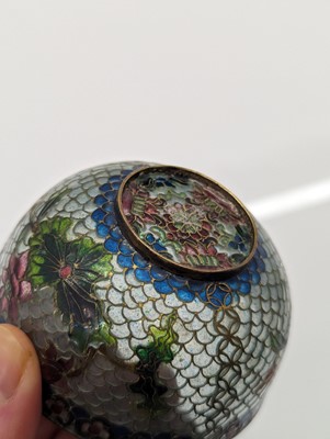 Lot 65 - A Chinese cloisonné plate