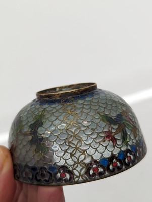 Lot 65 - A Chinese cloisonné plate