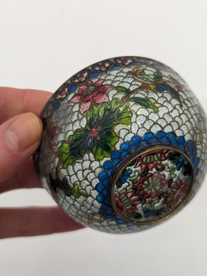 Lot 65 - A Chinese cloisonné plate